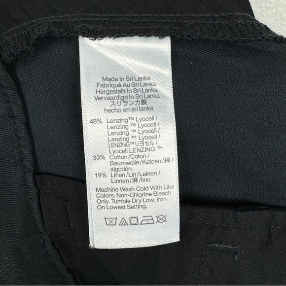 Madewell The Harlow Wide Leg Lightweight Lyocell Blend Pants Black Size 4/S NWT - Picture 10 of 10